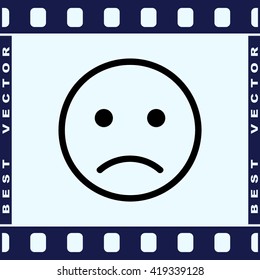 Face sign icon, vector illustration. Flat design style 