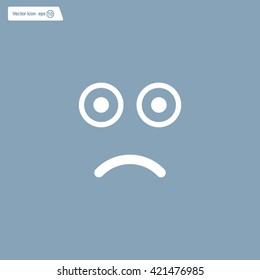 Face sign icon, vector illustration. Flat design style