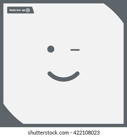 Face sign icon, vector illustration. Flat design style