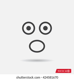 Face sign icon, vector illustration. Flat design style
