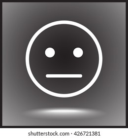 Face sign icon, vector illustration. Flat design style 