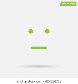 Face sign icon, vector illustration. Flat design style