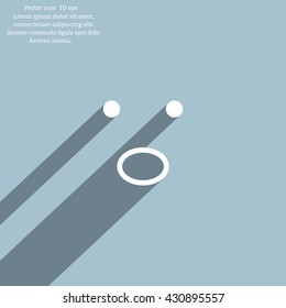 Face sign icon, vector illustration. Flat design style