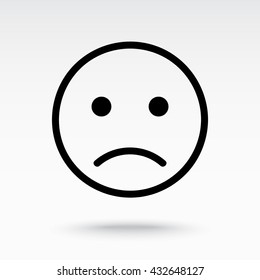 Face sign icon, vector illustration. Flat design style 