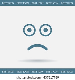 Face sign icon, vector illustration. Flat design style