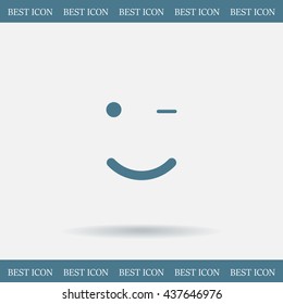 Face sign icon, vector illustration. Flat design style
