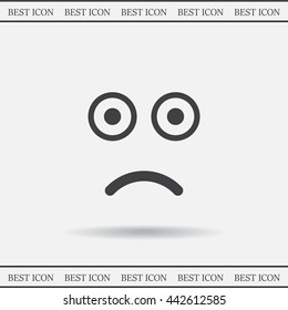 Face sign icon, vector illustration. Flat design style