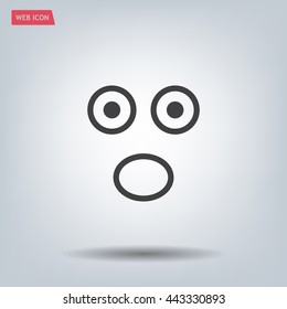 Face sign icon, vector illustration. Flat design style