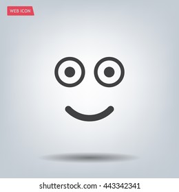 Face sign icon, vector illustration. Flat design style
