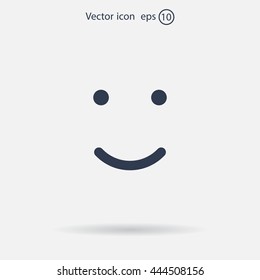 Face sign icon, vector illustration. Flat design style