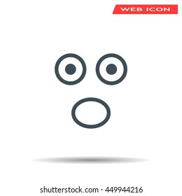 Face sign icon, vector illustration. Flat design style