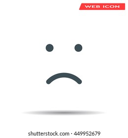 Face sign icon, vector illustration. Flat design style