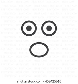 Face sign icon, vector illustration. Flat design style