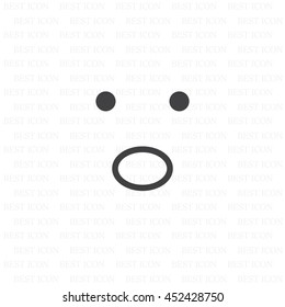 Face sign icon, vector illustration. Flat design style