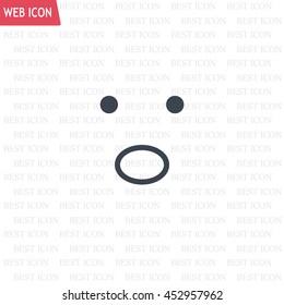 Face sign icon, vector illustration. Flat design style