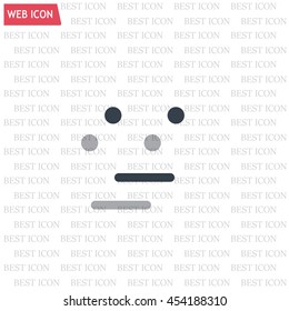 Face sign icon, vector illustration. Flat design style