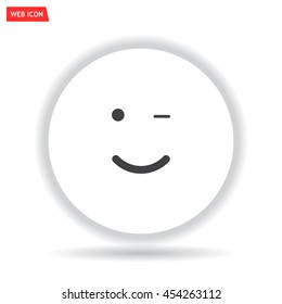Face sign icon, vector illustration. Flat design style