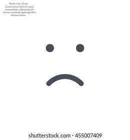 Face sign icon, vector illustration. Flat design style