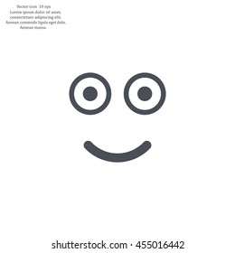 Face sign icon, vector illustration. Flat design style
