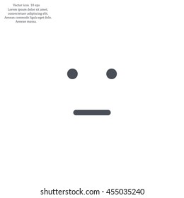 Face sign icon, vector illustration. Flat design style