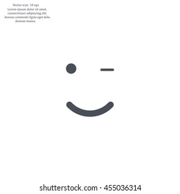 Face sign icon, vector illustration. Flat design style