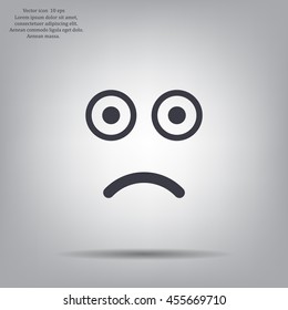 Face sign icon, vector illustration. Flat design style