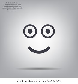 Face sign icon, vector illustration. Flat design style