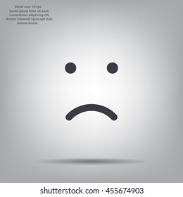 Face sign icon, vector illustration. Flat design style