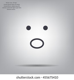 Face sign icon, vector illustration. Flat design style