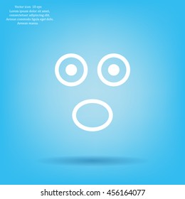 Face sign icon, vector illustration. Flat design style