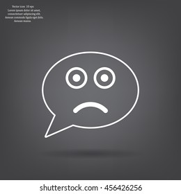 Face sign icon, vector illustration. Flat design style