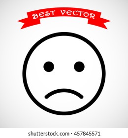 Face sign icon, vector illustration. Flat design style 