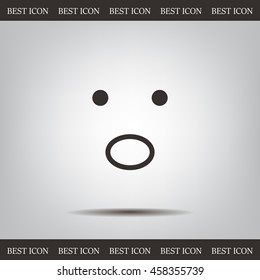 Face sign icon, vector illustration. Flat design style
