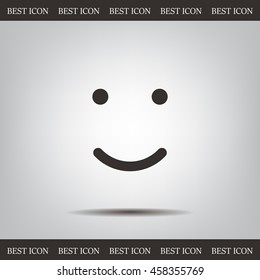 Face sign icon, vector illustration. Flat design style