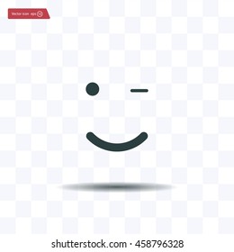 Face sign icon, vector illustration. Flat design style
