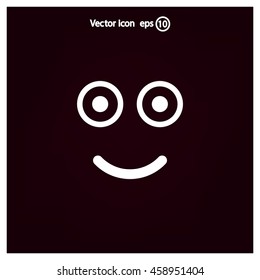 Face sign icon, vector illustration. Flat design style