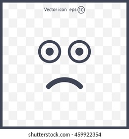 Face sign icon, vector illustration. Flat design style