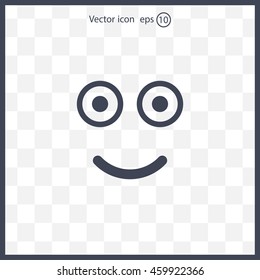 Face sign icon, vector illustration. Flat design style