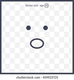 Face sign icon, vector illustration. Flat design style