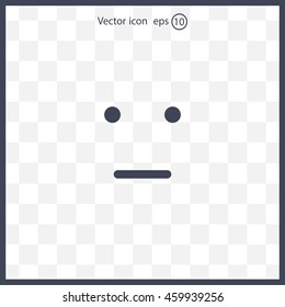 Face sign icon, vector illustration. Flat design style