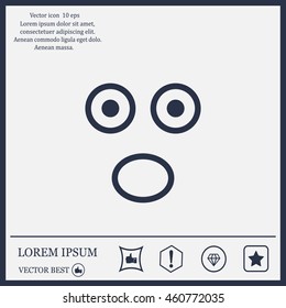Face sign icon, vector illustration. Flat design style