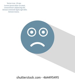 Face sign icon, vector illustration. Flat design style