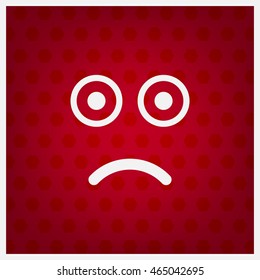 Face sign icon, vector illustration. Flat design style