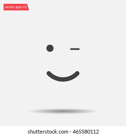 Face sign icon, vector illustration. Flat design style