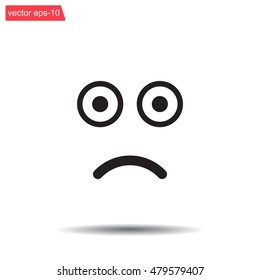Face sign icon, vector illustration. Flat design style