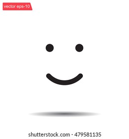 Face sign icon, vector illustration. Flat design style