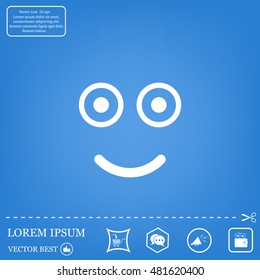 Face sign icon, vector illustration. Flat design style