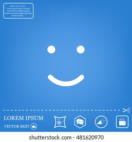 Face sign icon, vector illustration. Flat design style