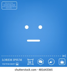 Face sign icon, vector illustration. Flat design style