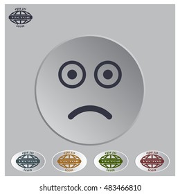Face sign icon, vector illustration. Flat design style